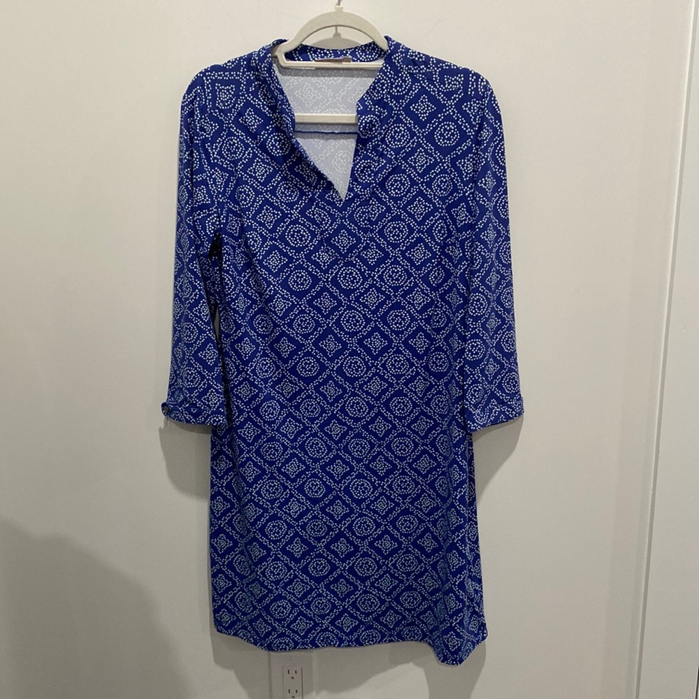 Ellie Kai Blue Pattern Dress